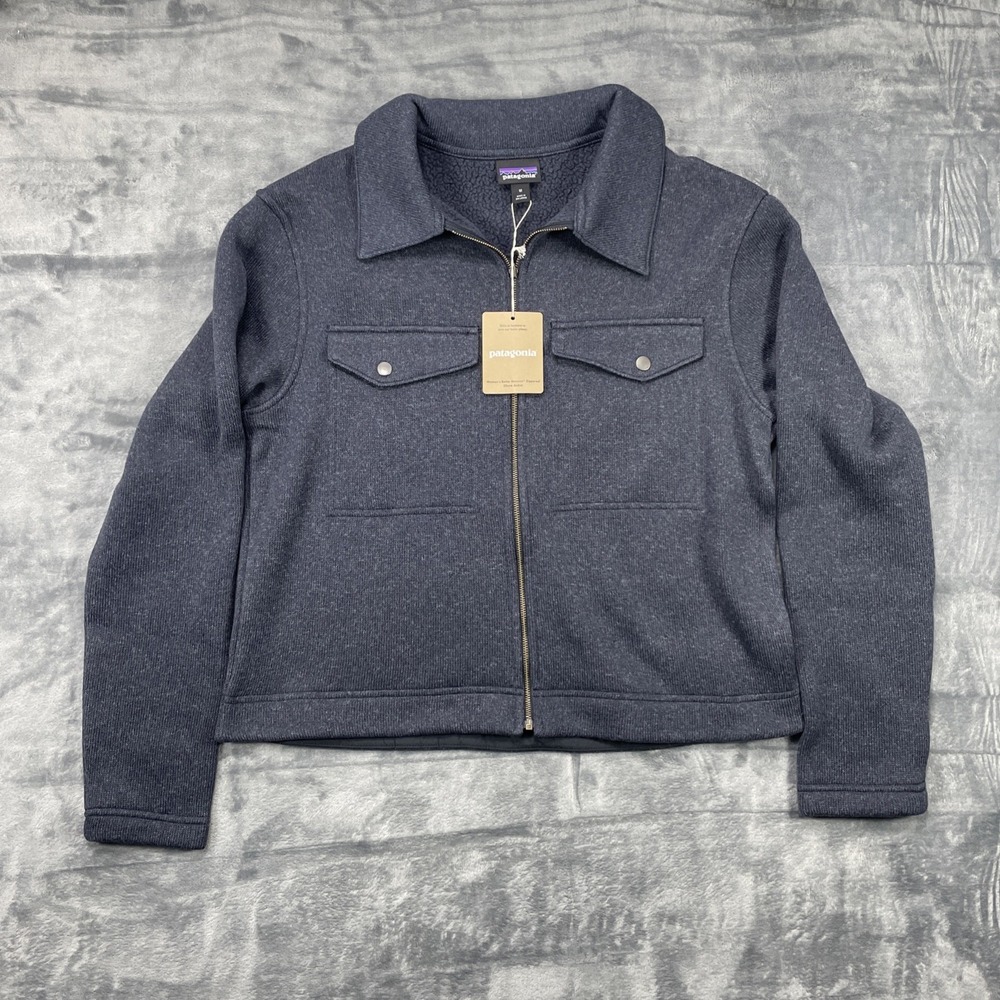 Patagonia Women's Better Sweater Zippered Chore Jacket (Pitch Blue) Sz‎ M NWT